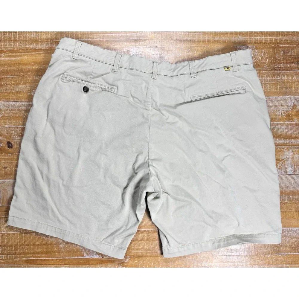 Duck Head Flat Front Khaki Short Mens 42 Beige Cotton Spandex Preppy B3